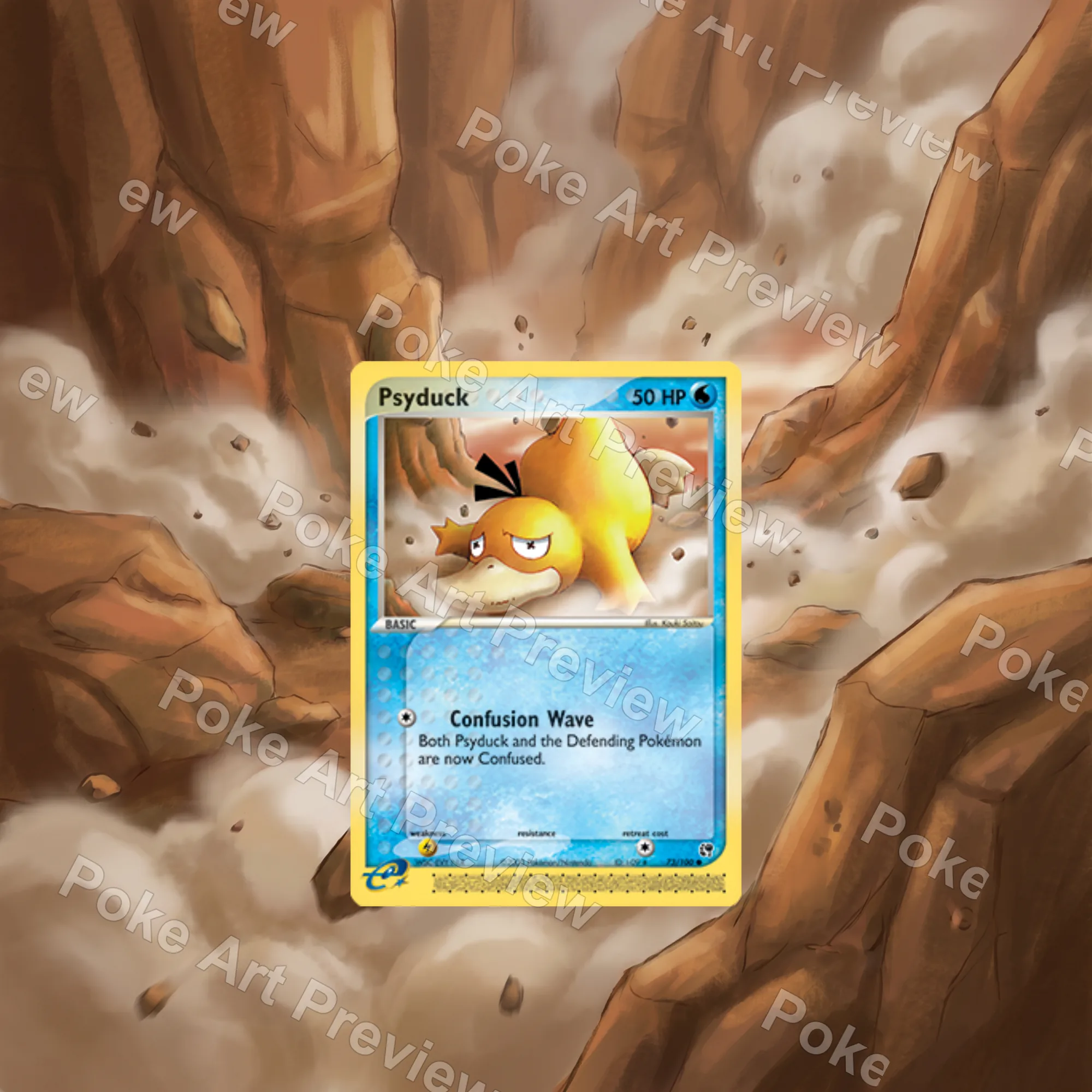 コダック 73/100 EX Sandstorm Set 2 ポケモンTCG拡張アート コレクター展示用