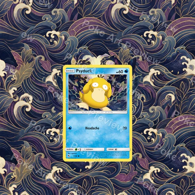 可達鴨 11/68 Hidden Fates Set 3 Pokemon TCG 延伸藝術 收藏展示