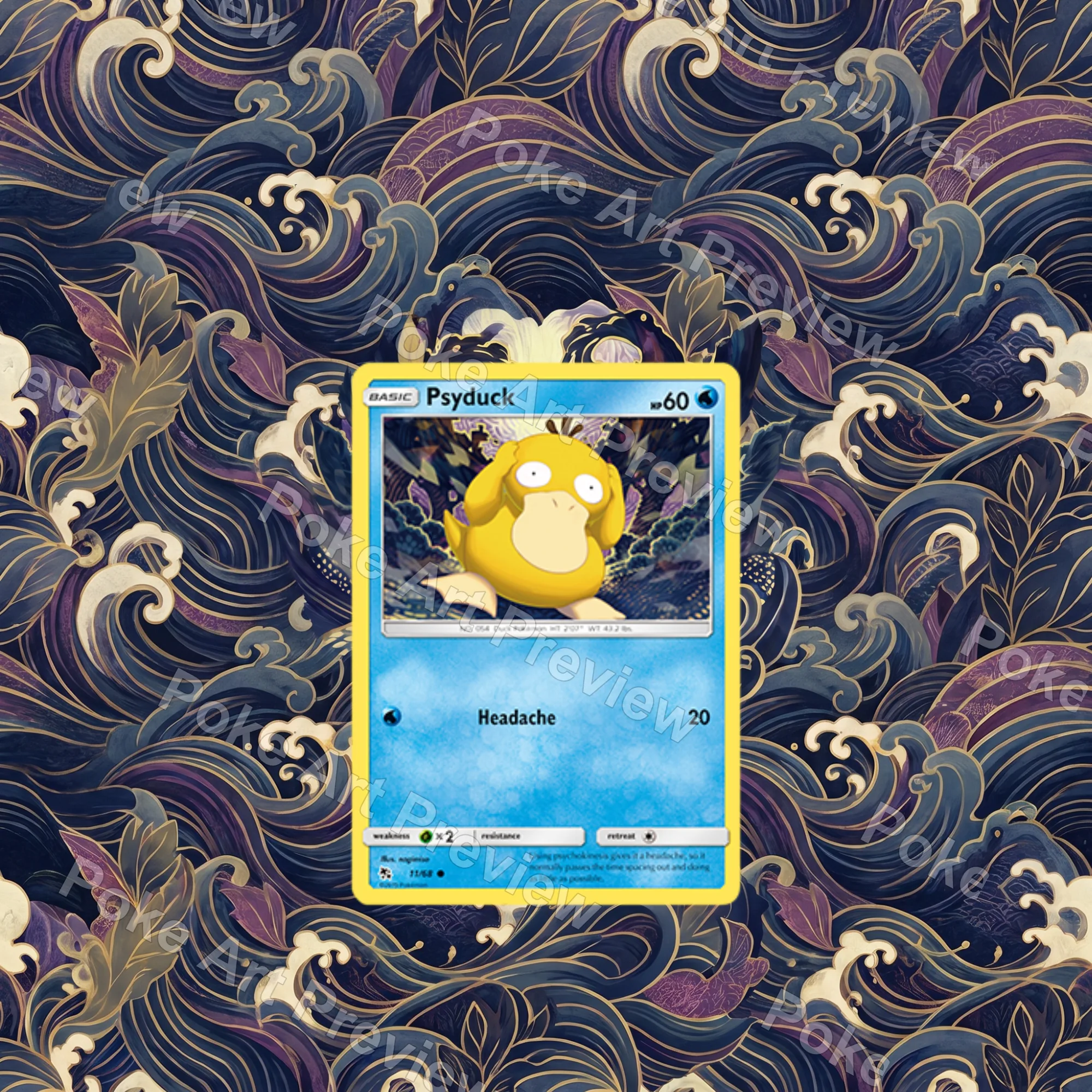 コダック 11/68 Hidden Fates Set 3 ポケモンTCG拡張アート コレクター展示用