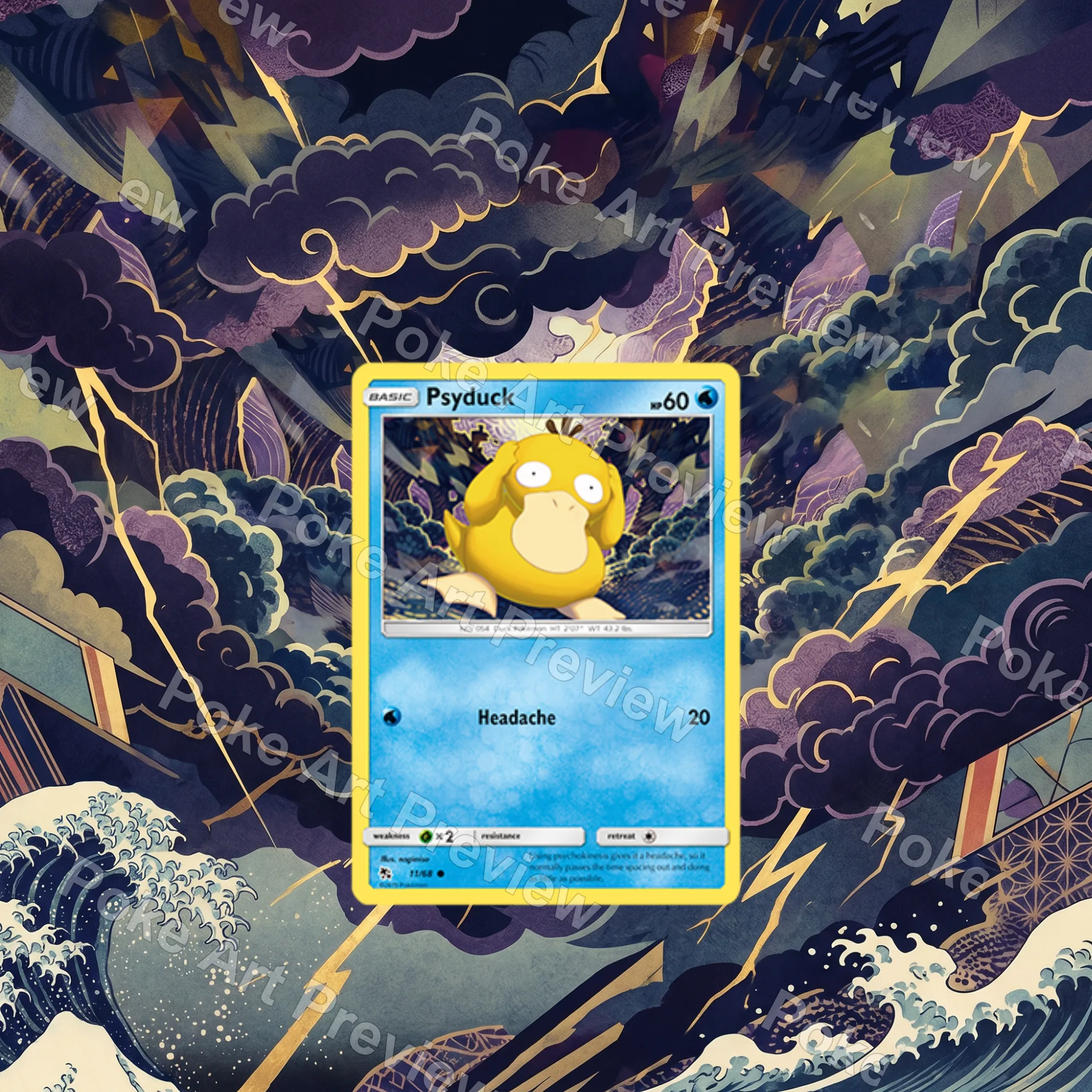 コダック 11/68 Hidden Fates ポケモンTCG拡張アート コレクター展示用