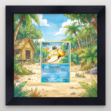 Psyduck 74/102 HS Triumphant Pokemon TCG extension art collector display view 4