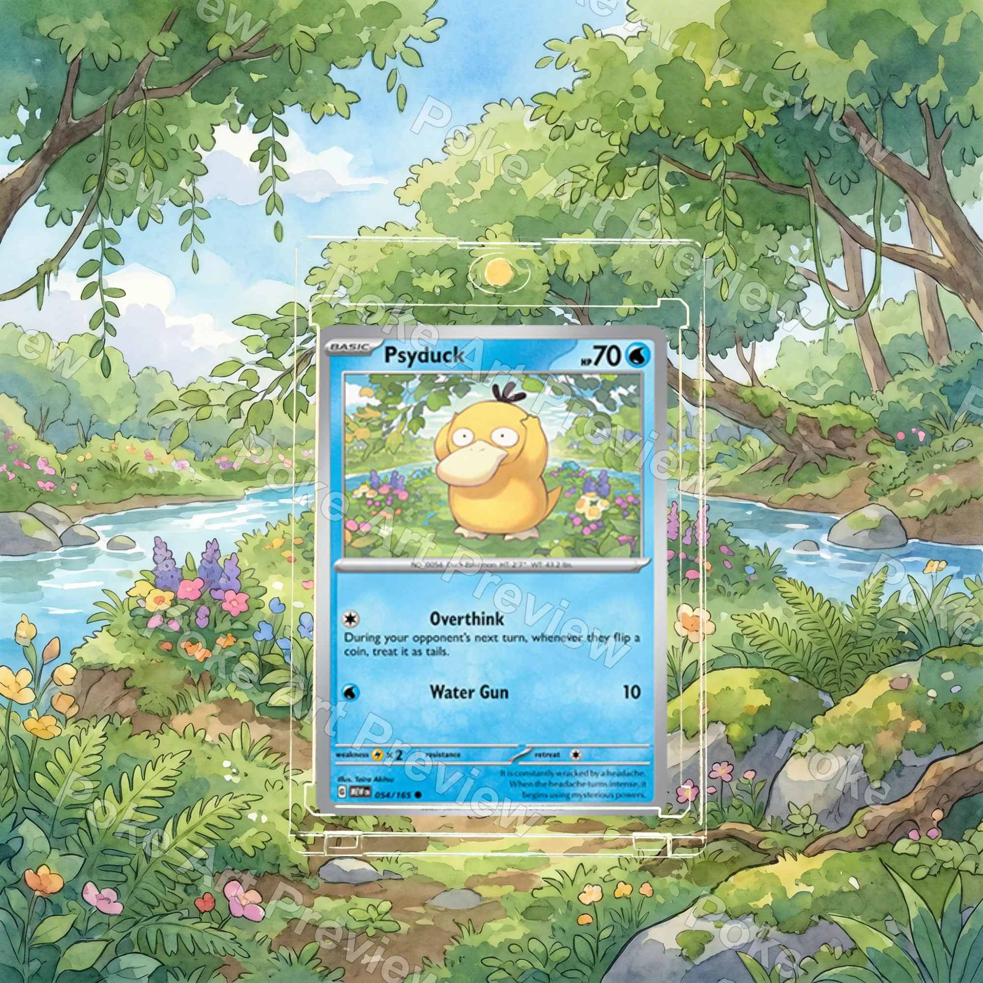 コダック 054/165 ポケモンカード151 ポケモンTCG拡張アート コレクター展示用