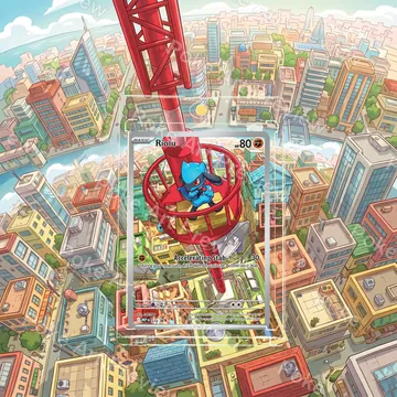 リオル 215/198 スカーレット&バイオレット AR ポケモンTCG拡張アート コレクター展示用 view 6