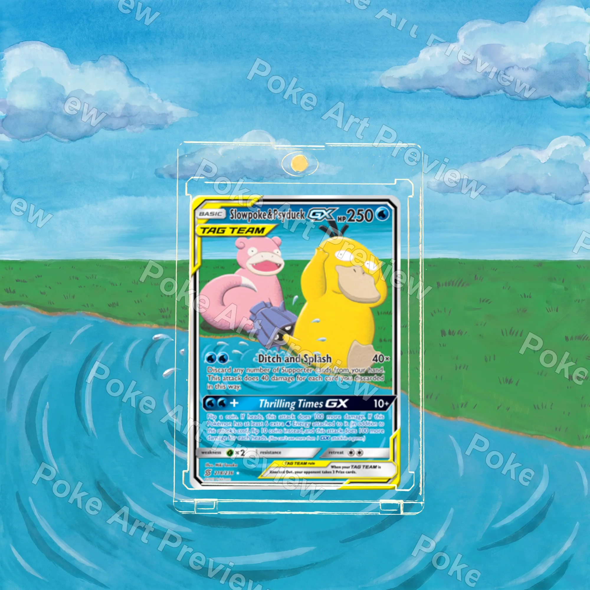 ヤドン コダック GX 35/236 ユナイトマインド Set 2 ポケモンTCG拡張アート コレクター展示用 view 3