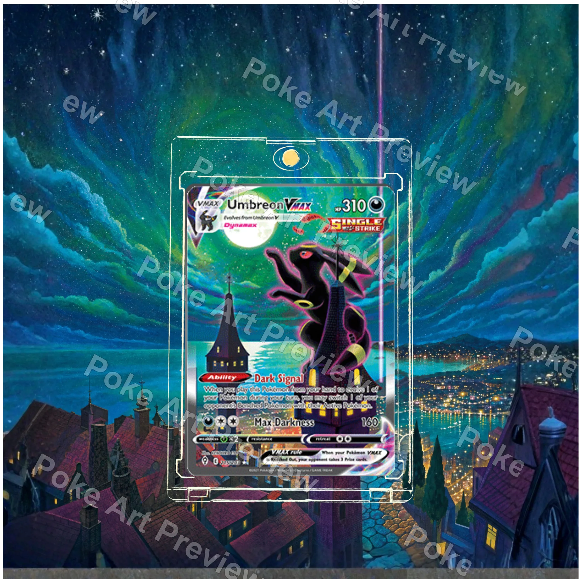 ブラッキーVMAX 215/203 PSA エボルビングスカイ ポケモンTCG拡張アート コレクター展示用 view 4
