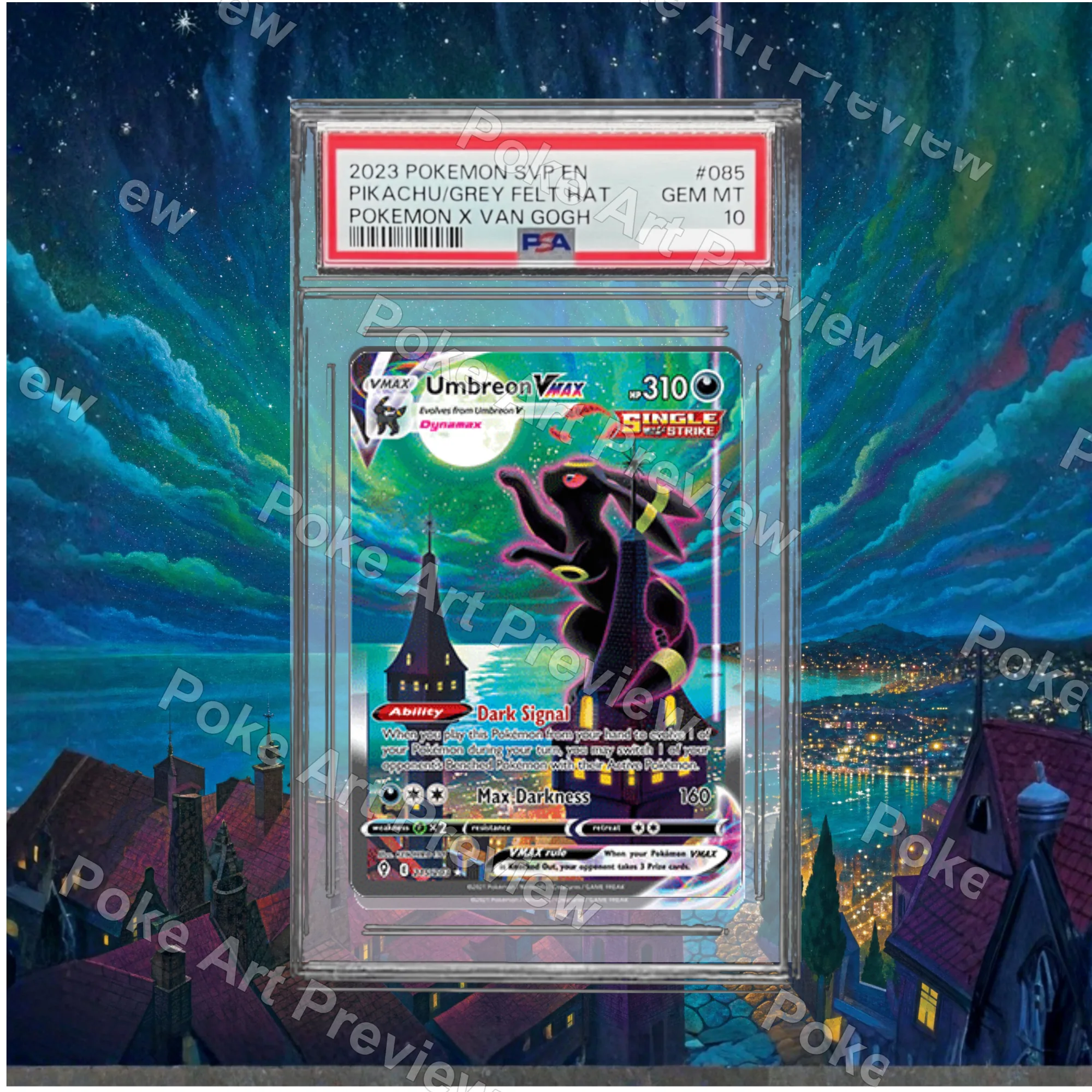 ブラッキーVMAX 215/203 PSA エボルビングスカイ ポケモンTCG拡張アート コレクター展示用