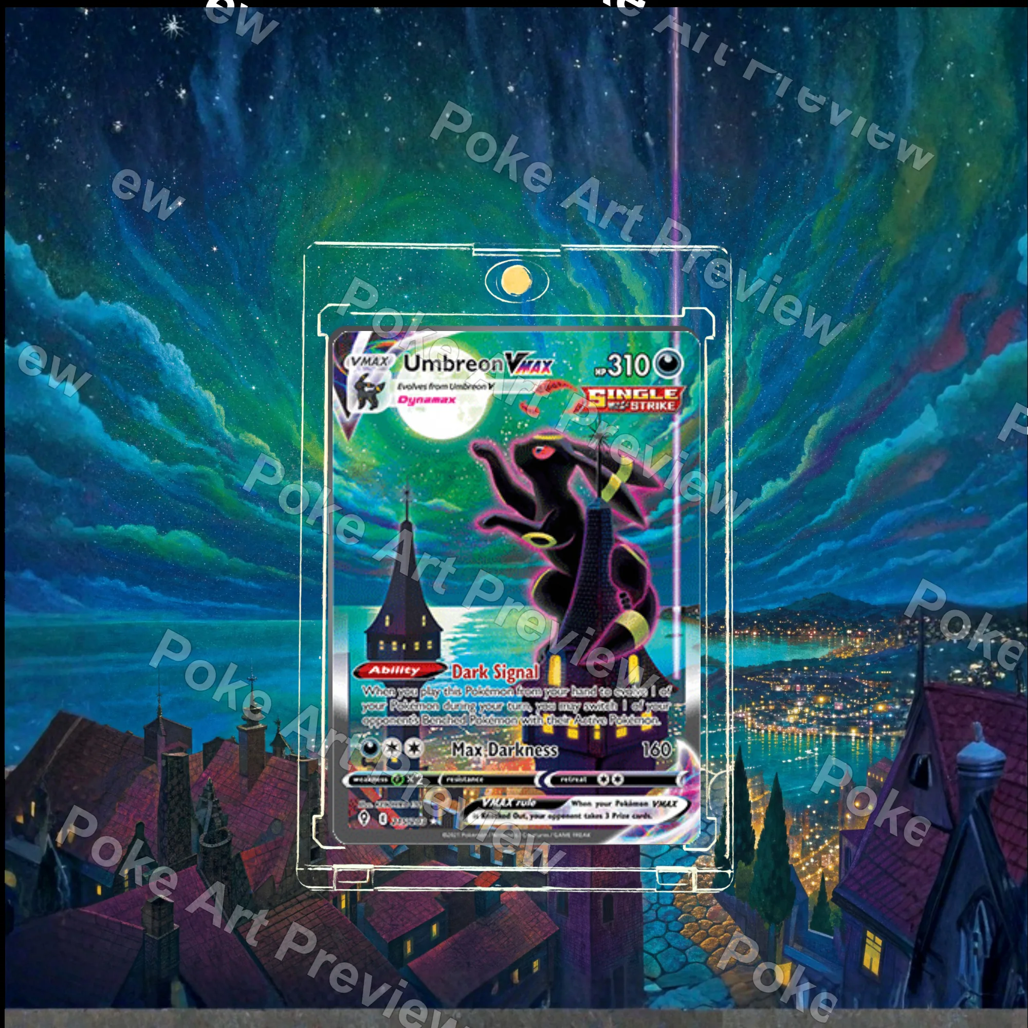 ブラッキーVMAX Evolving Skies ポケモンTCG拡張アート コレクター展示用 view 4