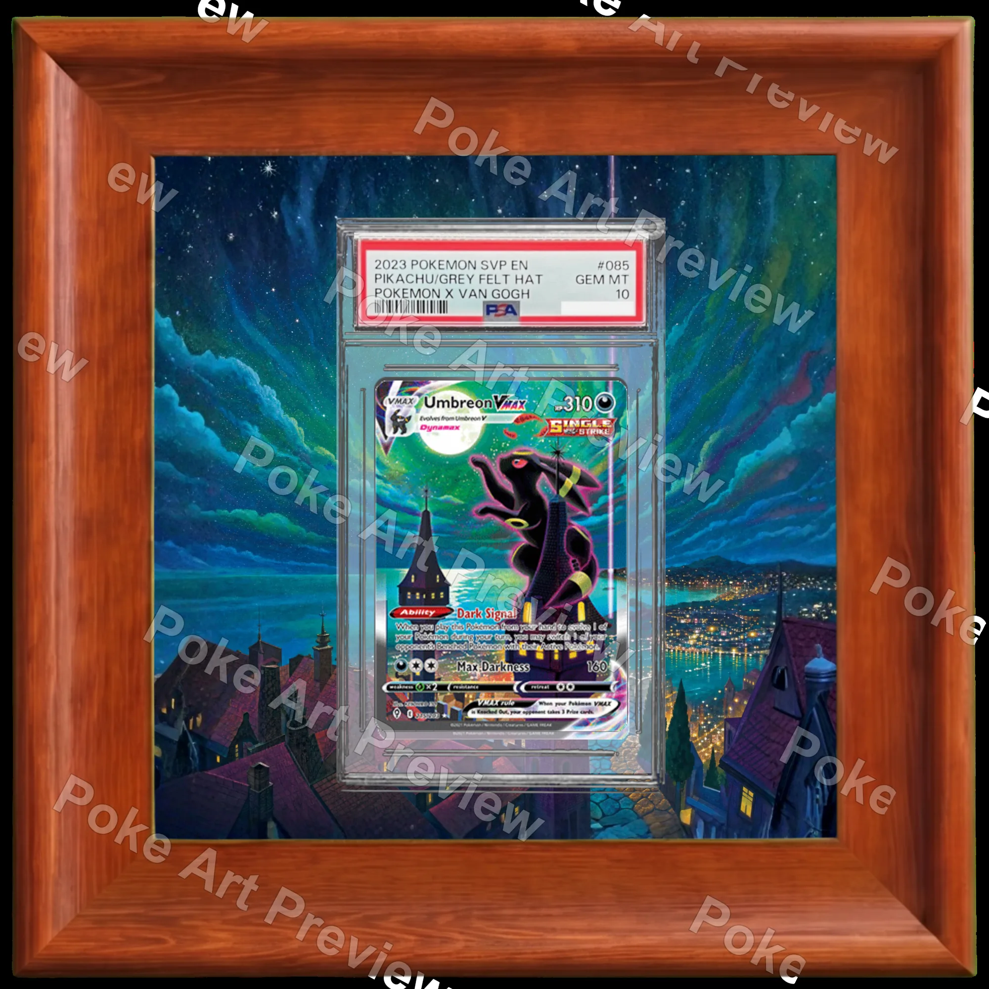 ブラッキーVMAX Evolving Skies ポケモンTCG拡張アート コレクター展示用 view 5