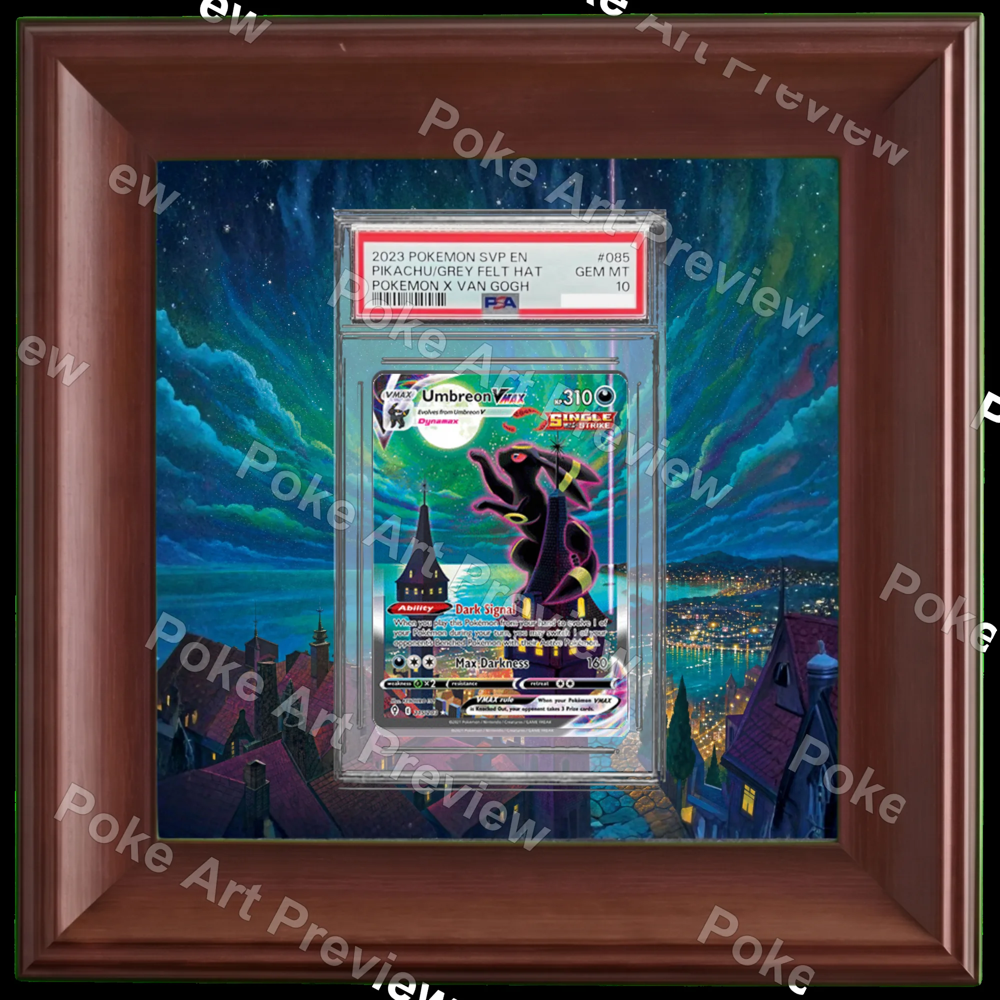 ブラッキーVMAX Evolving Skies ポケモンTCG拡張アート コレクター展示用 view 6