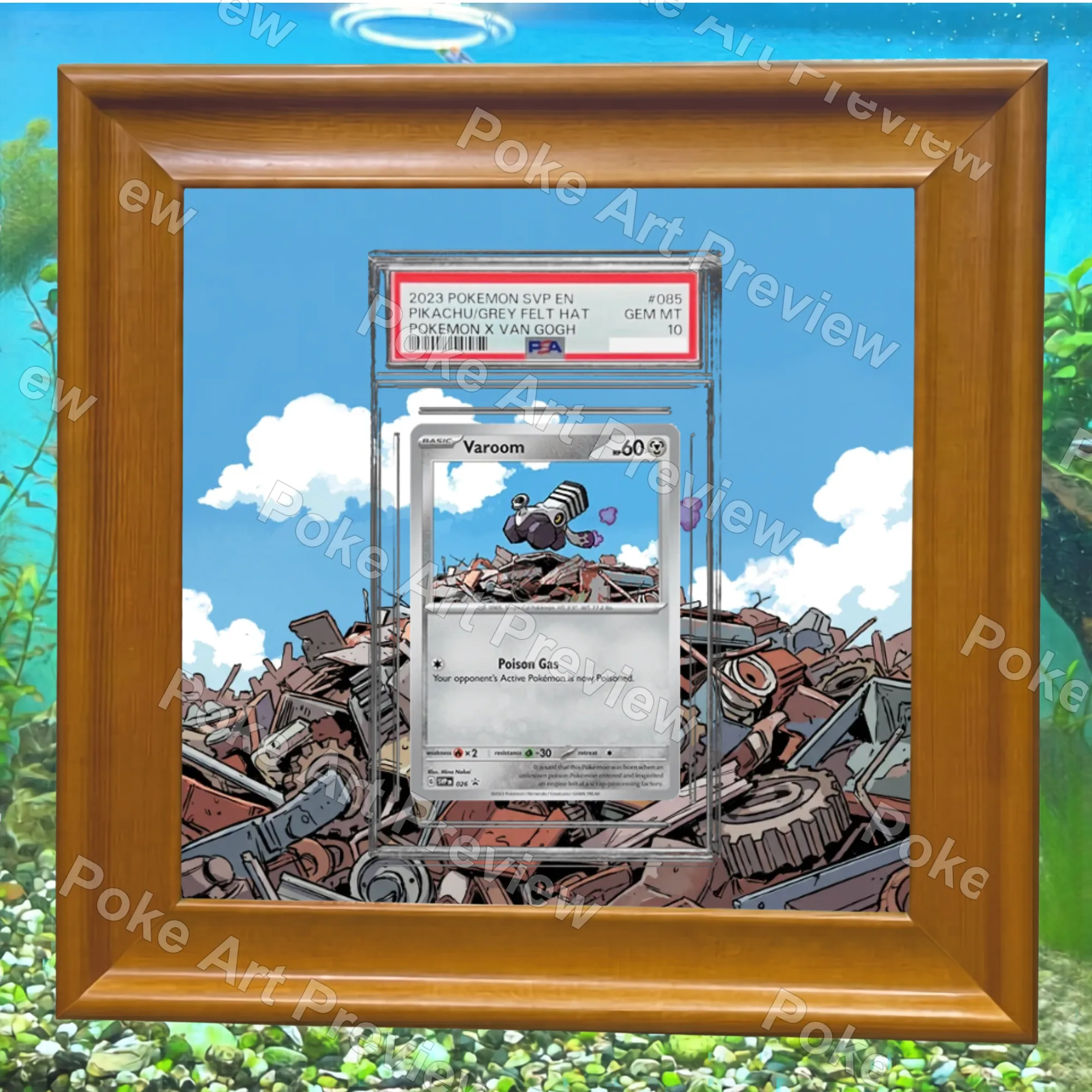 Varoom 026 SV-P promo Pokemon TCG extension art collector display view 6