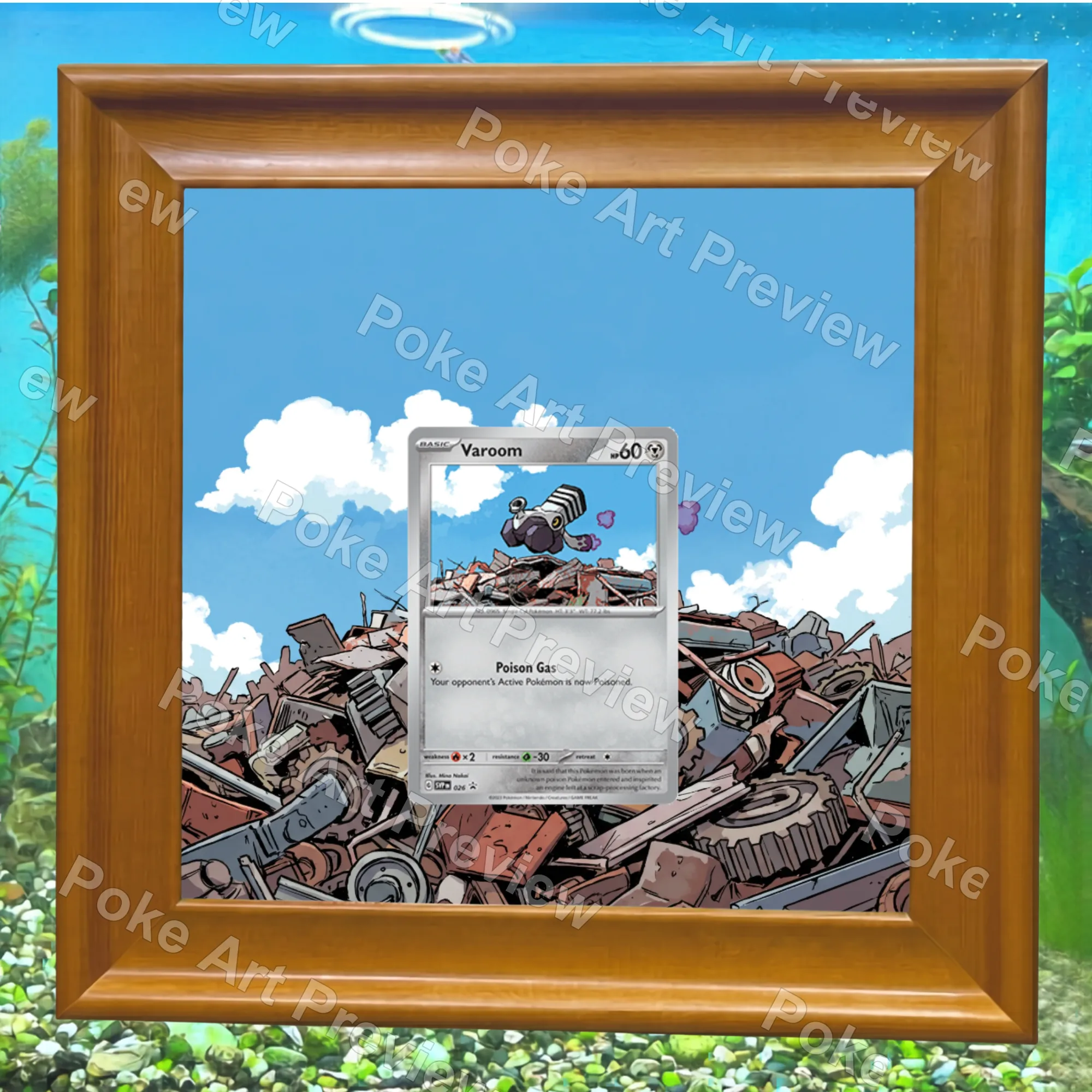 Varoom 026 SV-P promo Pokemon TCG extension art collector display view 7